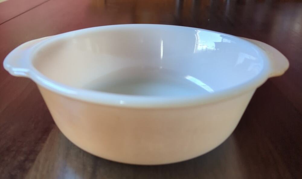 VTG Anchor Hocking Fire King #446 Peach Luster Ovenware 1 Quart Baking Dish USA